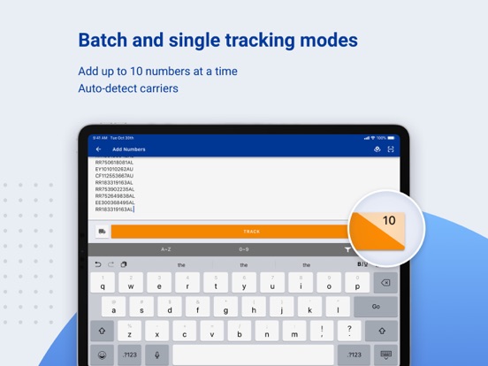 17TRACK Package Tracker iPad app afbeelding 2