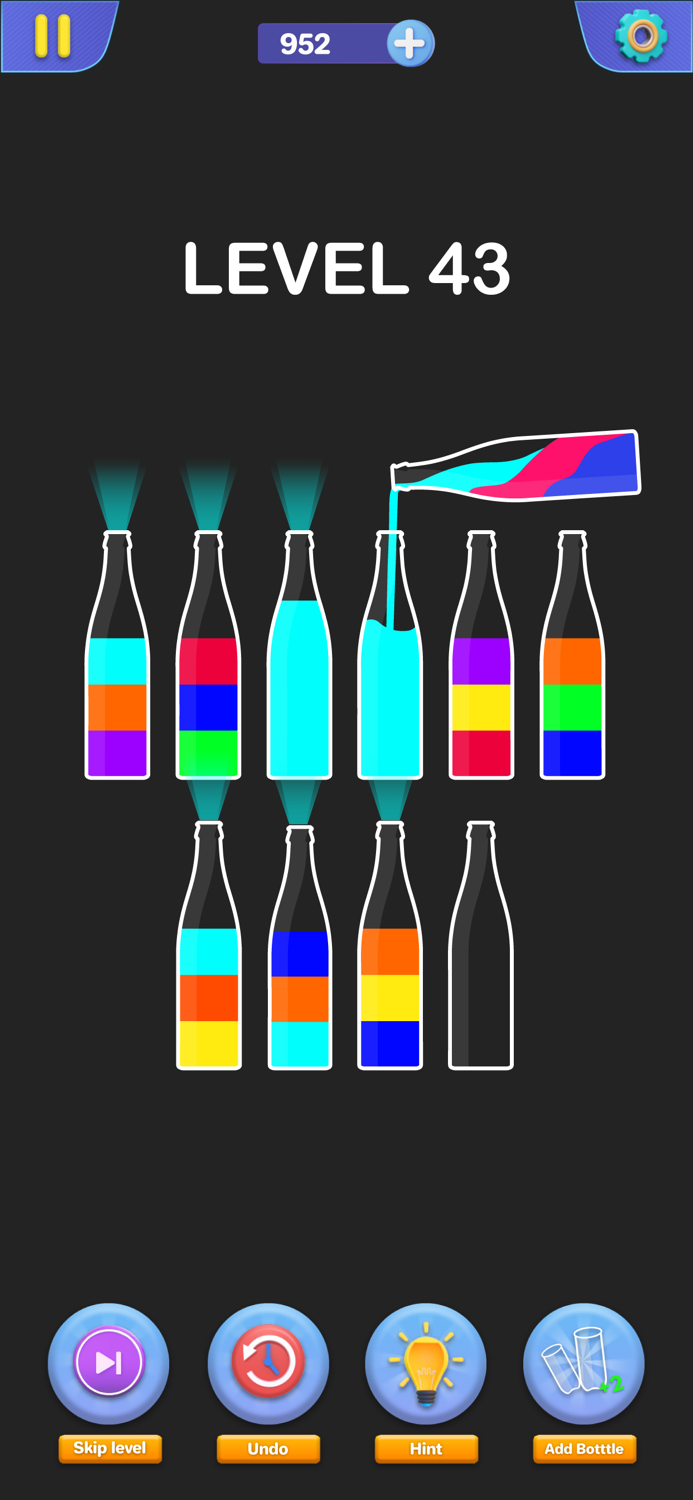 Water Soda Sorting Sort Tubes