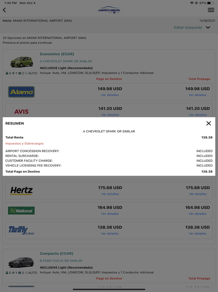 Aerovision SAS - Rent a Car