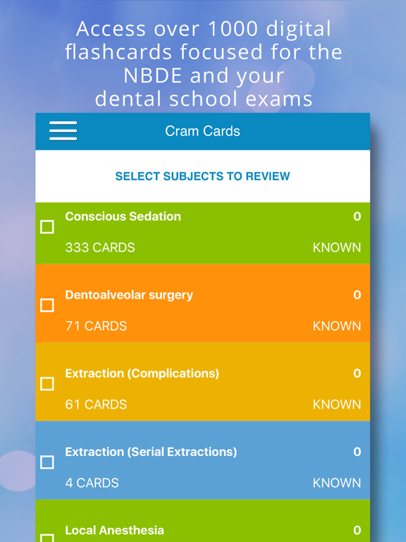 Screenshot #4 pour Oral Surgery Cram Cards