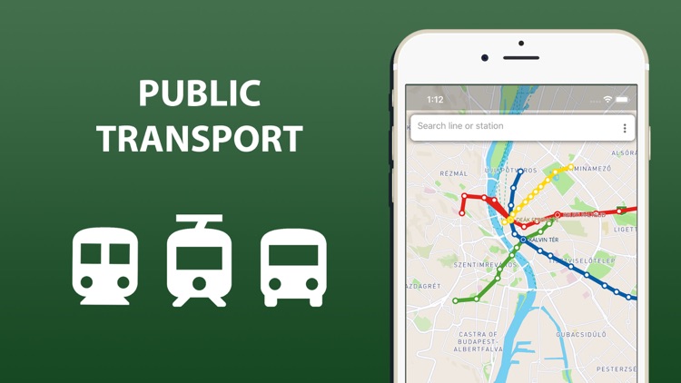 Public transport map Budapest