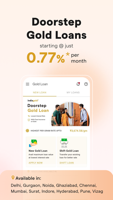 Gold loan at home - indiagold Screenshot