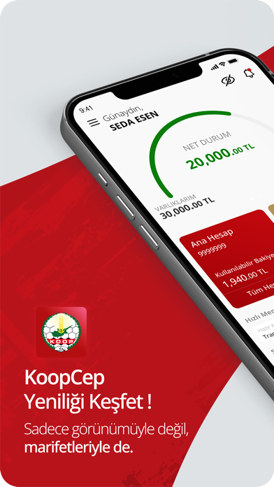 KoopCep - Koopbank Mobil Şube Screenshot