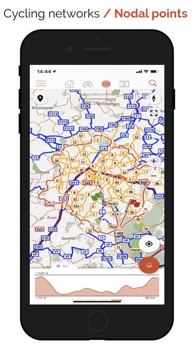 SityTrail+ GPS hike bike ski Screenshot