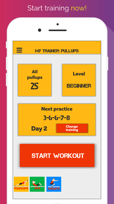 My trainer: Pullups Screenshot