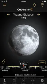 moon phases and lunar calendar iphone screenshot 1