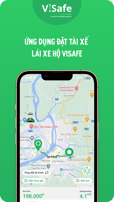 ViSafe - Thuê tài xế lái xe hộ Screenshot