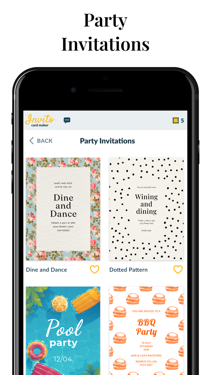 Invitation Maker Party Cards