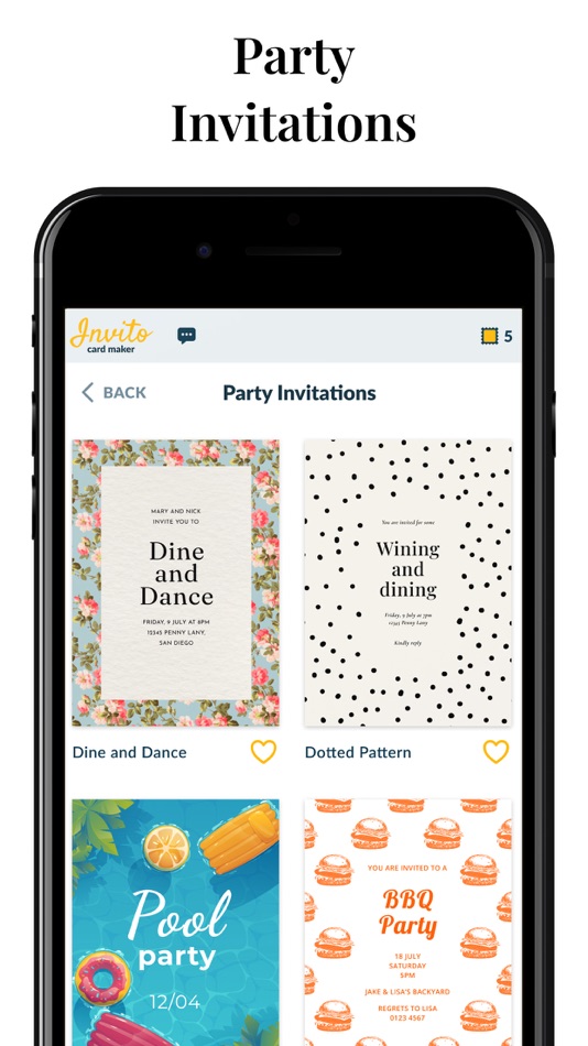 #5. Invitation Maker Wedding Cards (iOS) Podle: DIGITLEY, MB