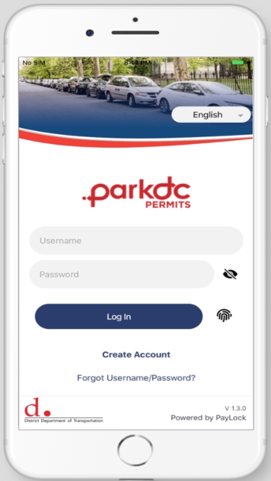 ParkDC Permits Screenshot