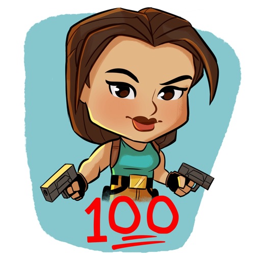 Tomb Raider 25 Sticker Pack iOS App