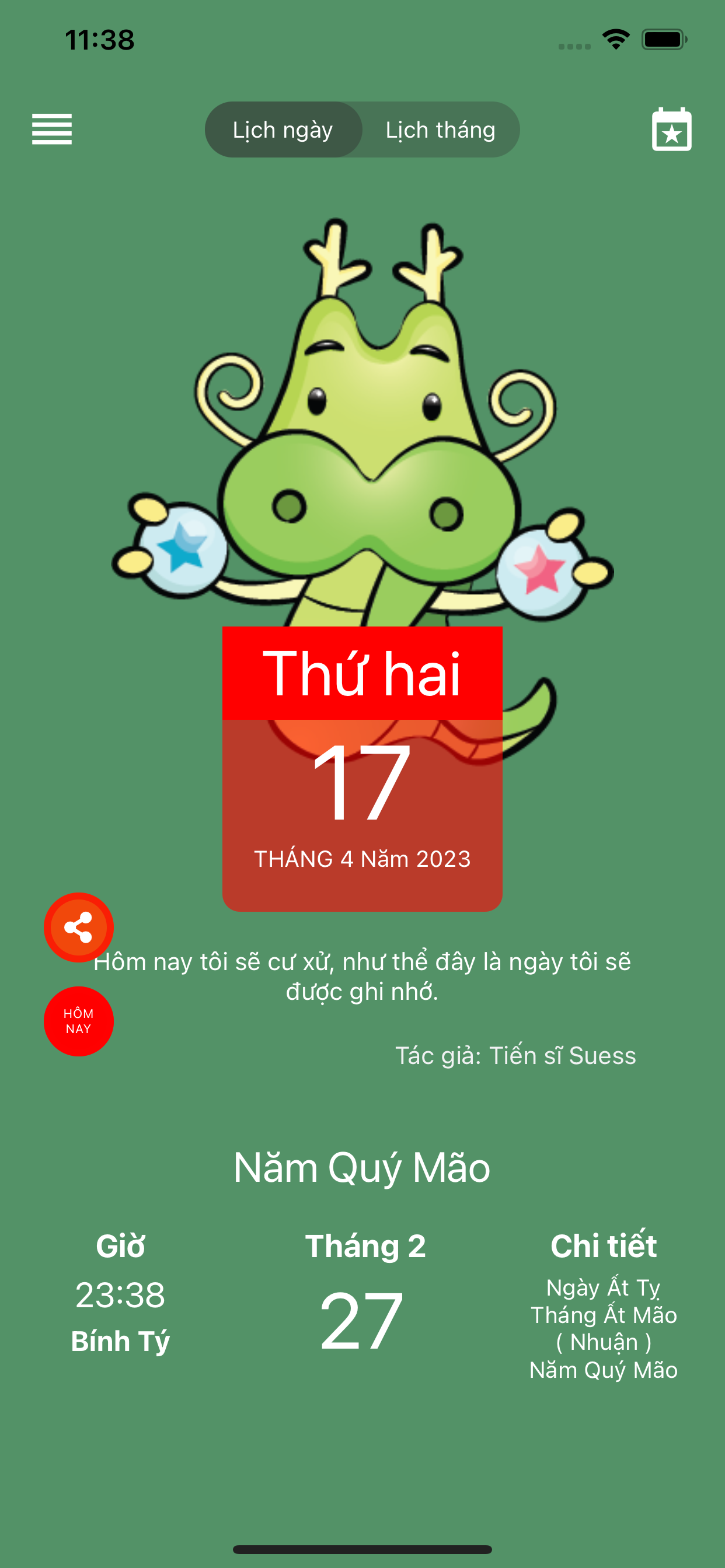 Lịch của tôi
