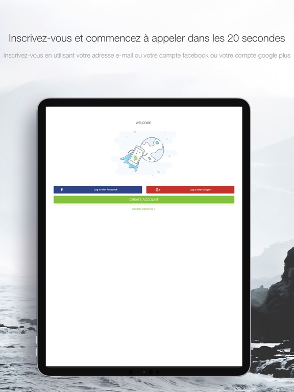 Africallshop - call Africa iPad screenshot 1 - Social Networking app