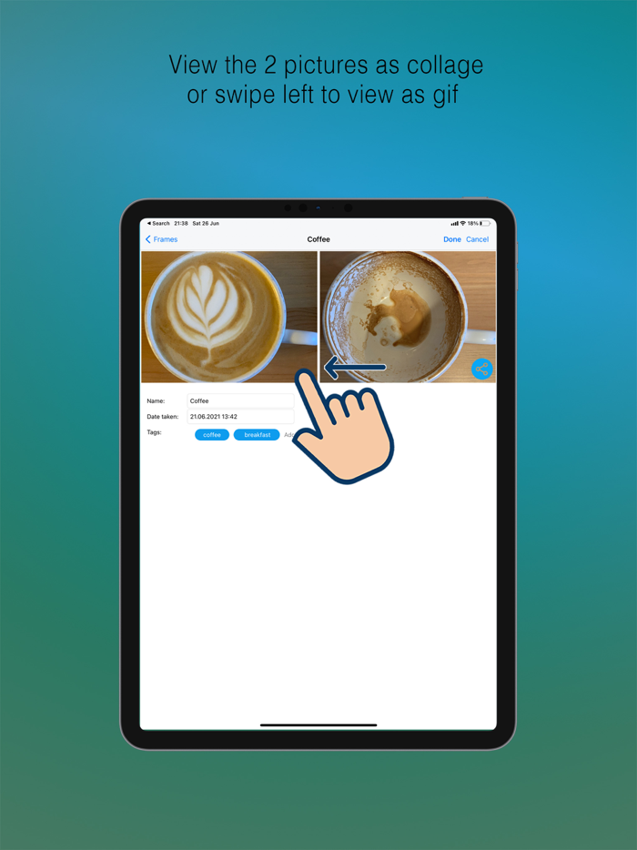 FrameApart - before and after