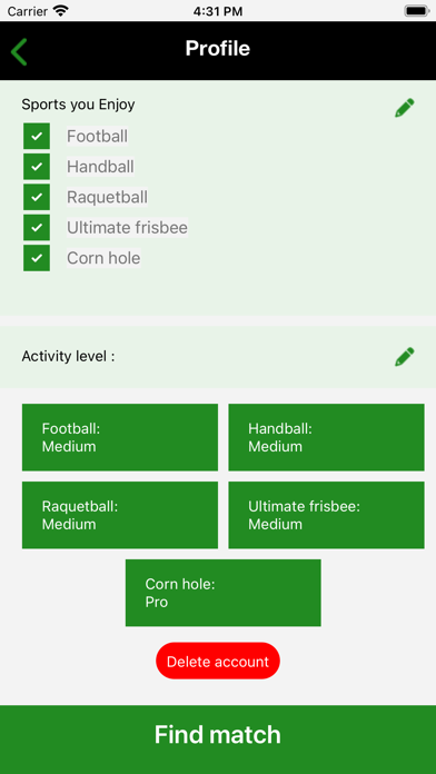 SportLink Screenshot