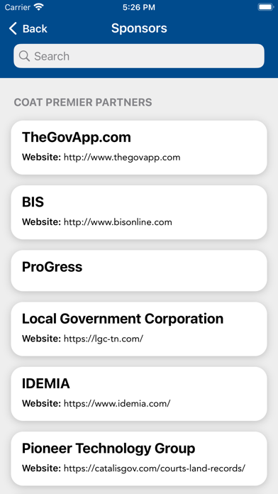 County Off. Assoc. Tennessee Screenshot