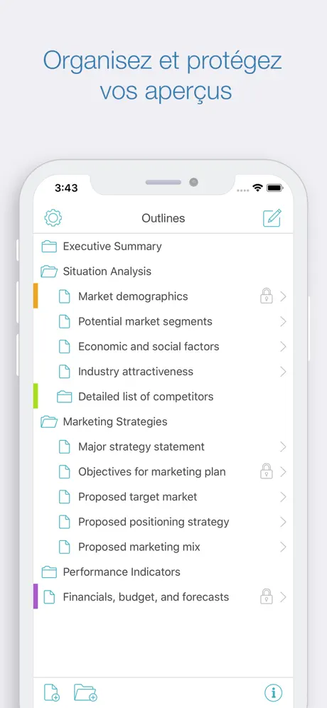 Cloud Outliner - Nested Lists
