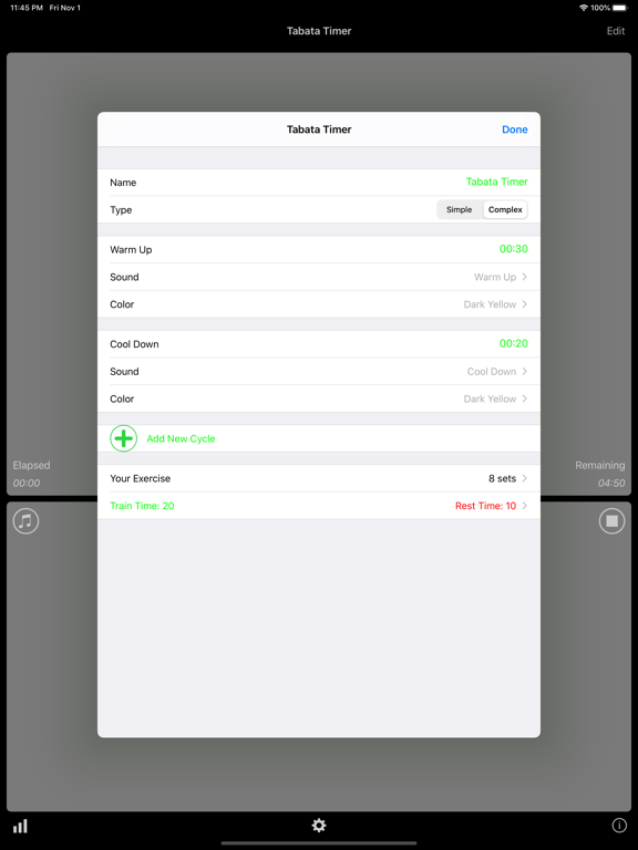 Tabata Timer Training iPad screenshot 5 - Health & Fitness app