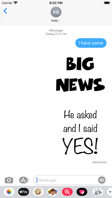 Engagement Sticker Pack Screenshot