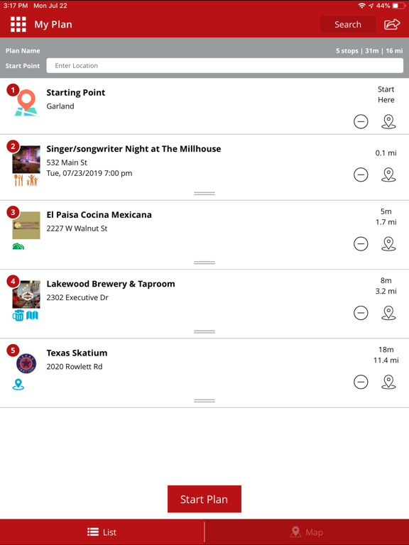 Visit Garland Texas iPad screenshot 7 - Travel app