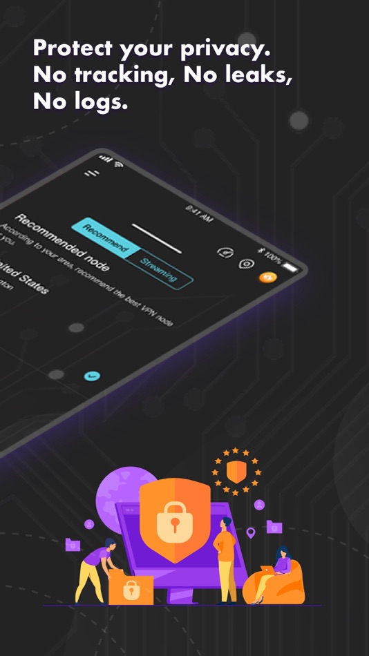 #5. Secure VPN - Safer & VPN Proxy (iOS) بواسطة: BLUE SKY US LIMITED