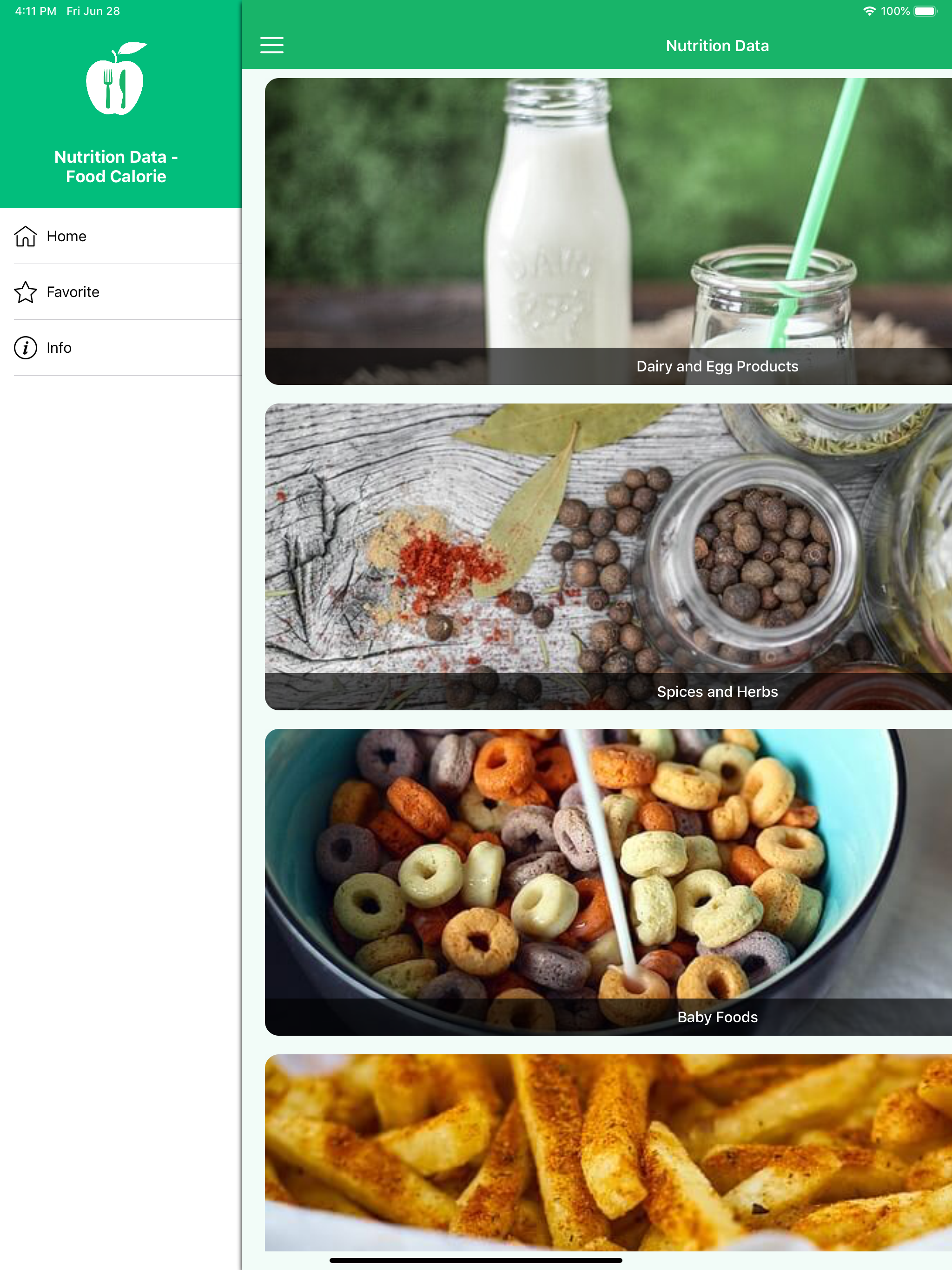 Nutrition Data - Food Calorie