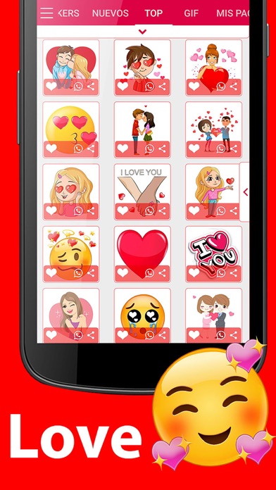 Wasticker for Whatsapp love Screenshot