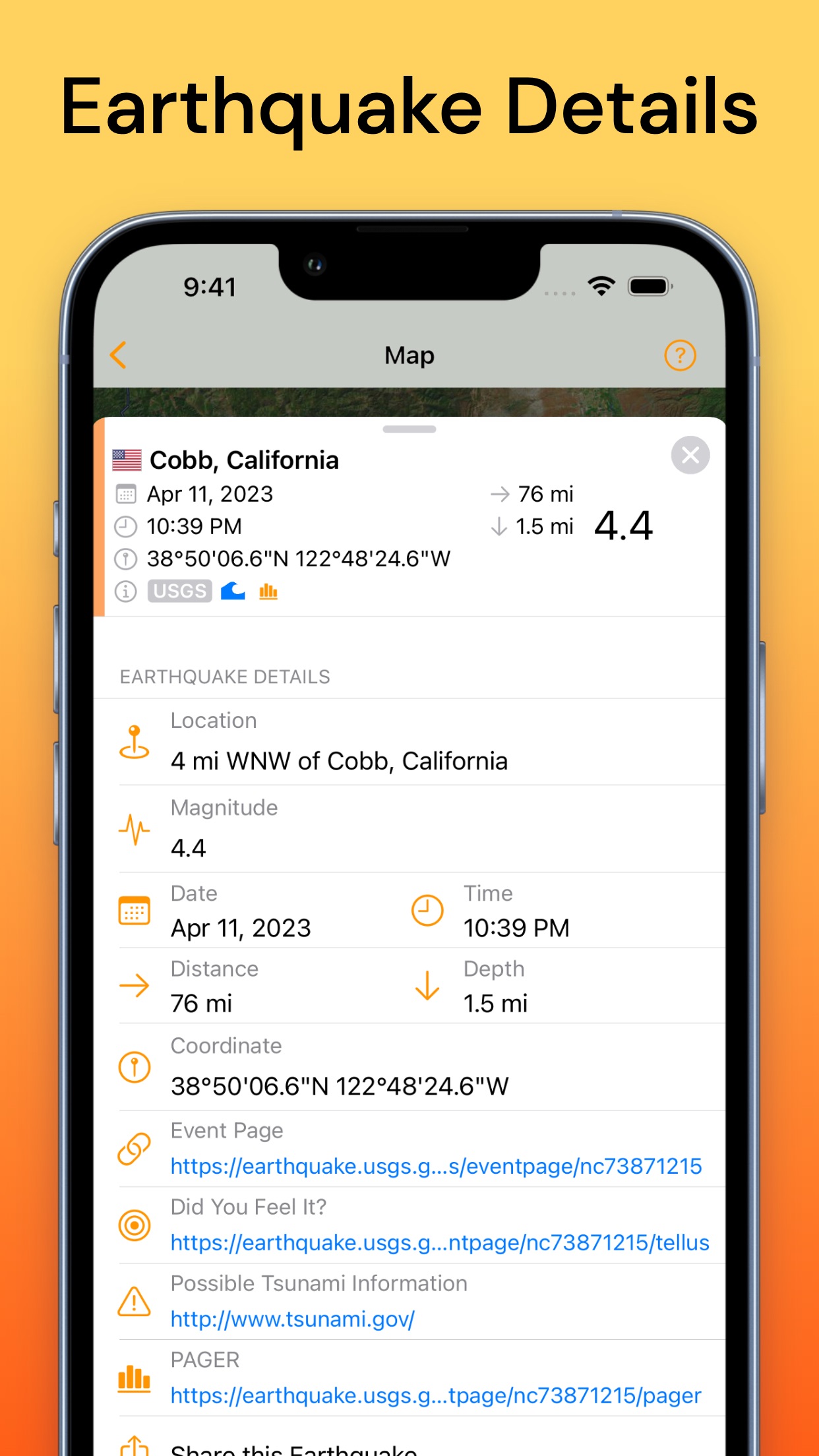QuakeFeed Earthquake Alerts screenshot 5