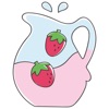 fruit flavour milk icon