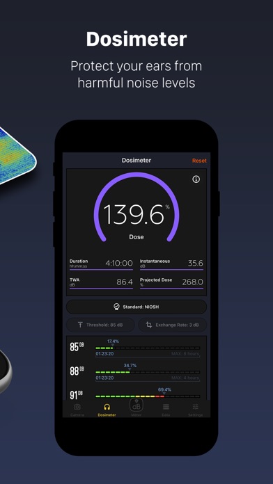 Decibel X:dB Sound Level Meter Screenshot