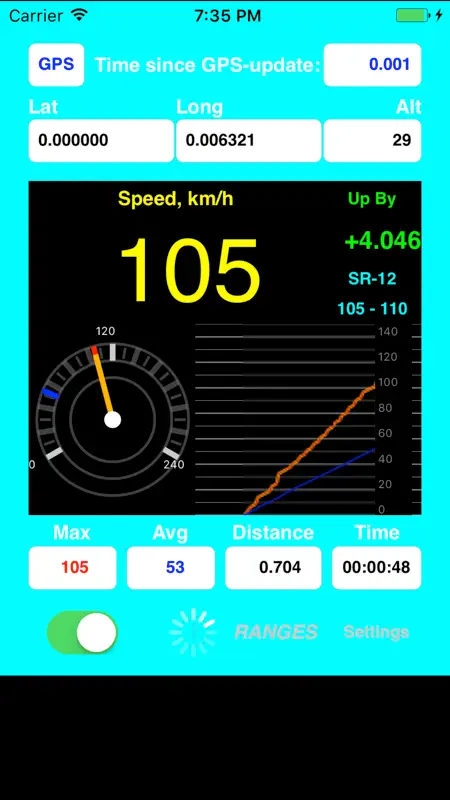 AudibleSpeed GPS Speed Monitor screenshot 2 of 5