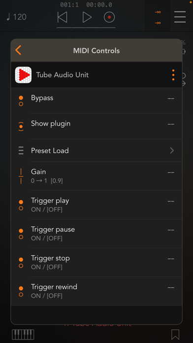 Tube Audio Unit Screenshot