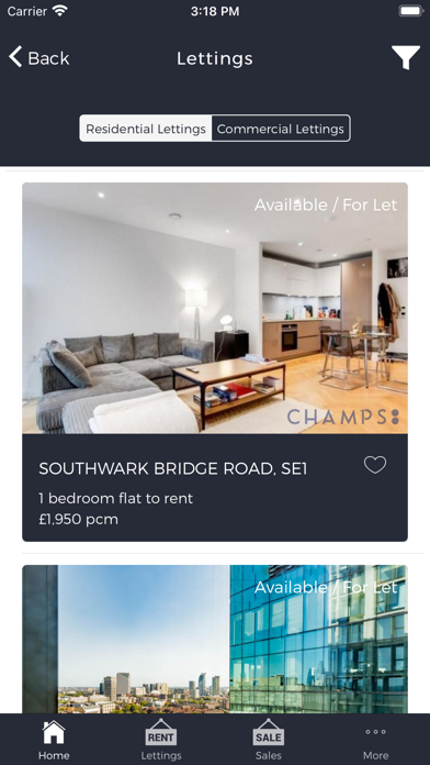 CHAMPS Estate Agents Screenshot