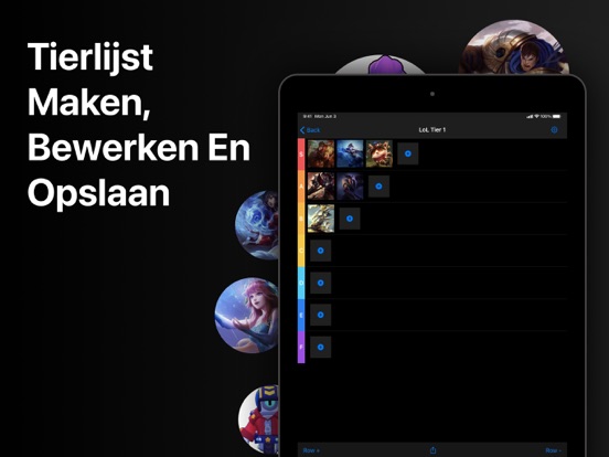 Tier List Maker: Set List Make iPad app afbeelding 1