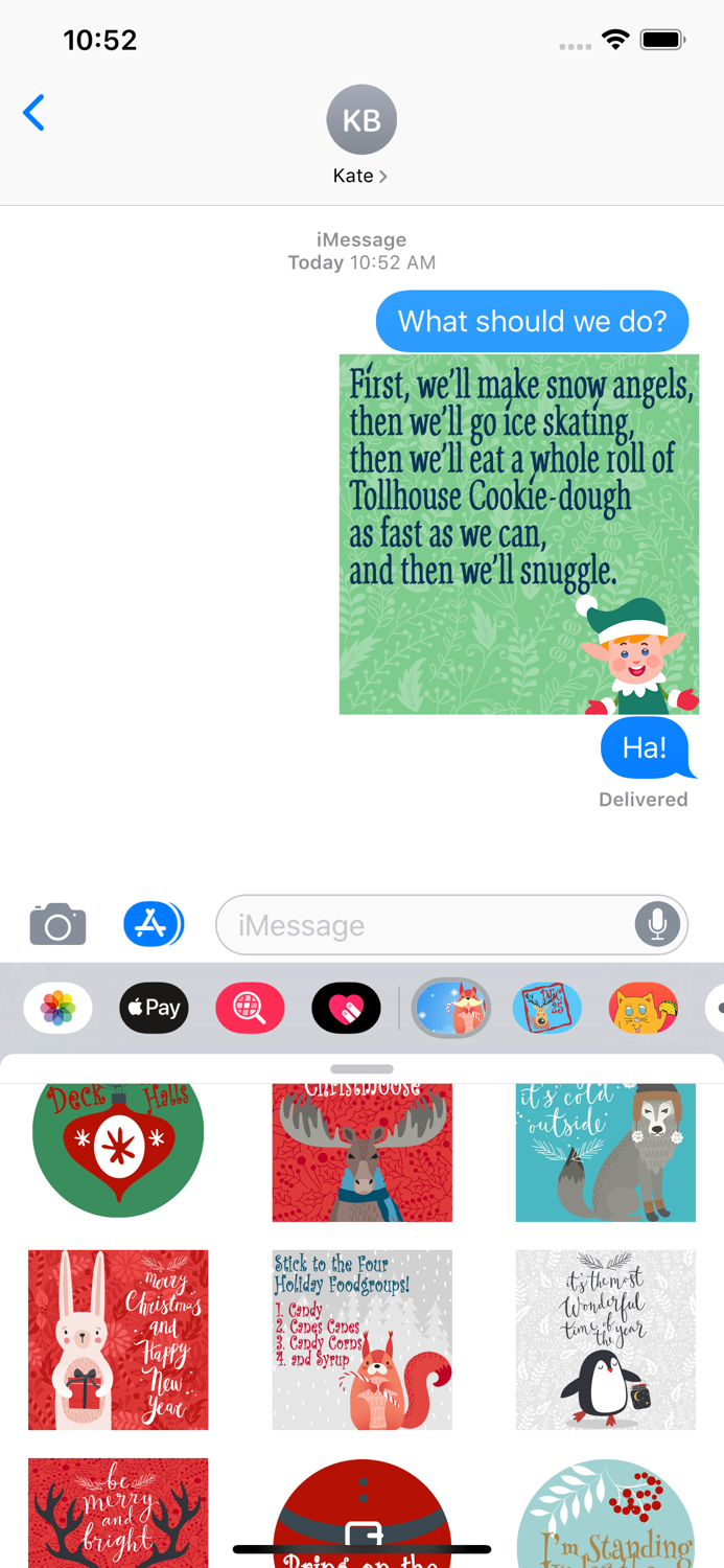 Winter Celebration Stickers