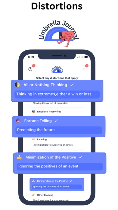 Umbrella Journal : Smart CBT Screenshot