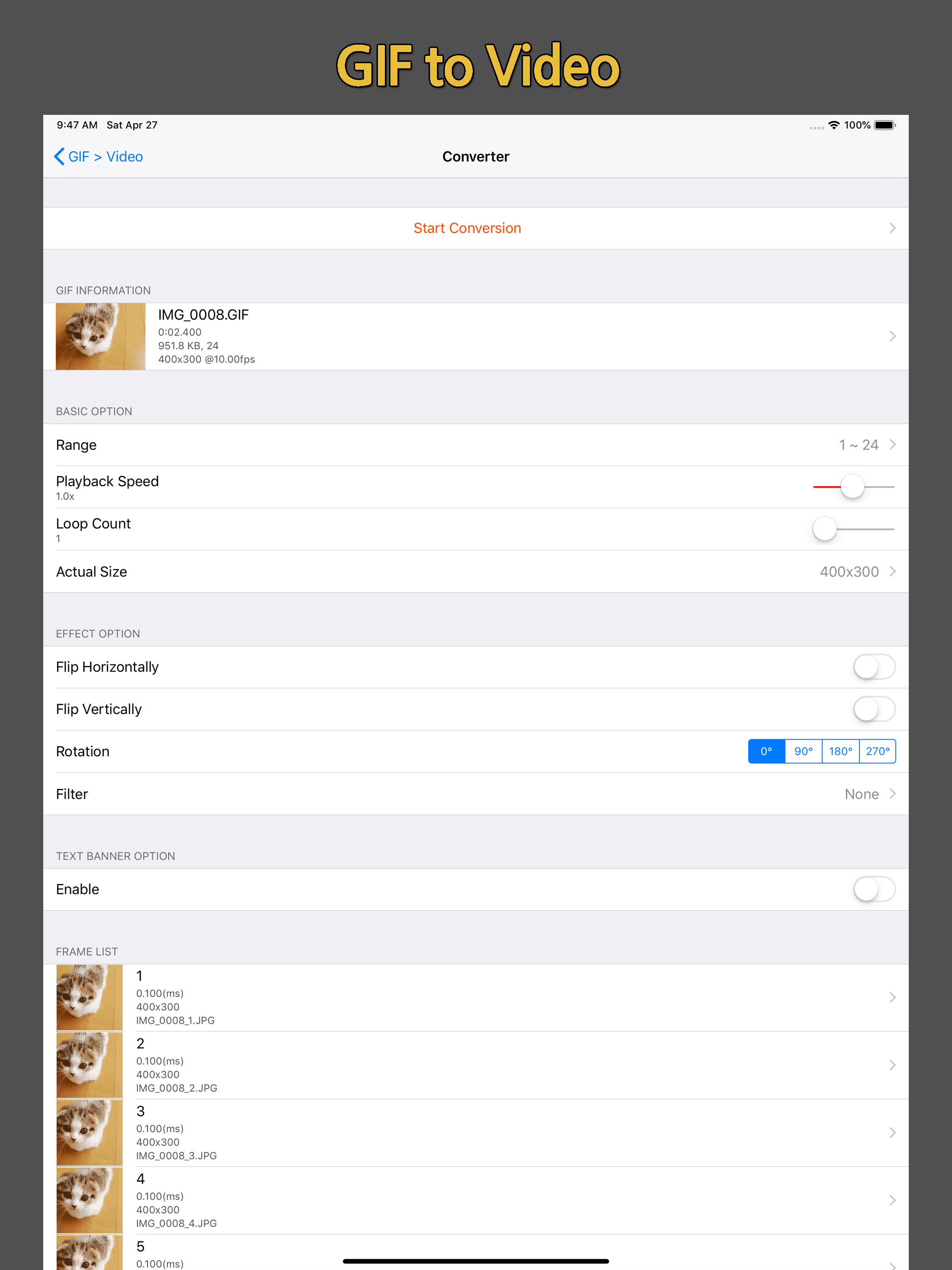GIF Cracker - GIF to Video