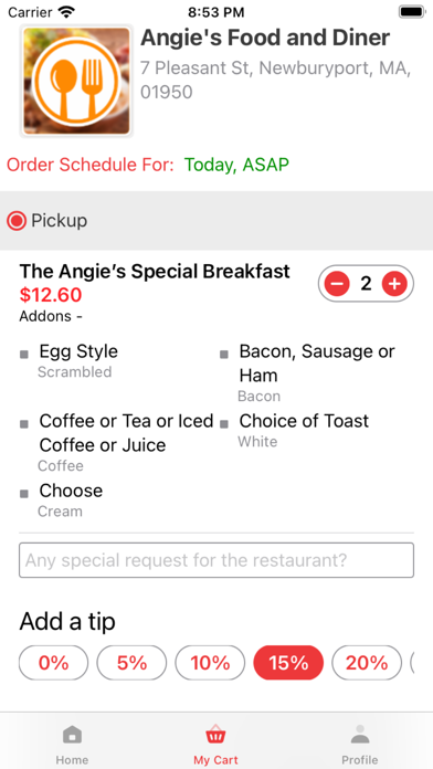 Angie's Food Screenshot