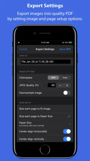 Screenshot von JPG To PDF auf dem iPhone 4