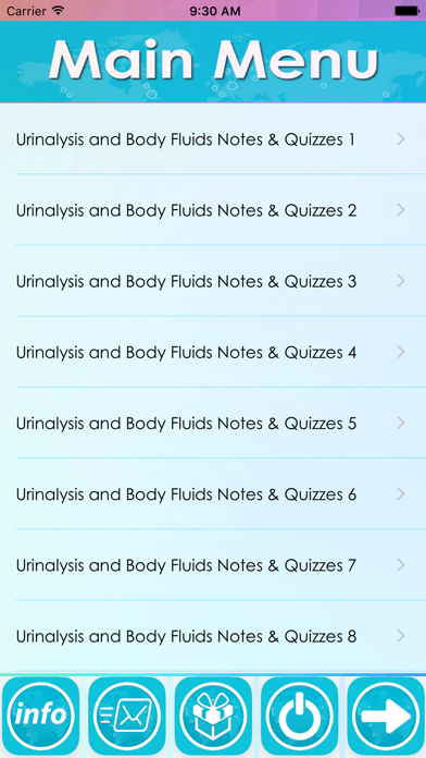 Urinalysis and Body Fluids Q&A Screenshot