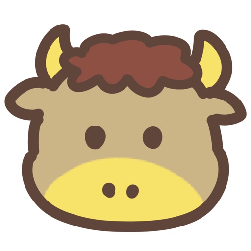 cute bison sticker