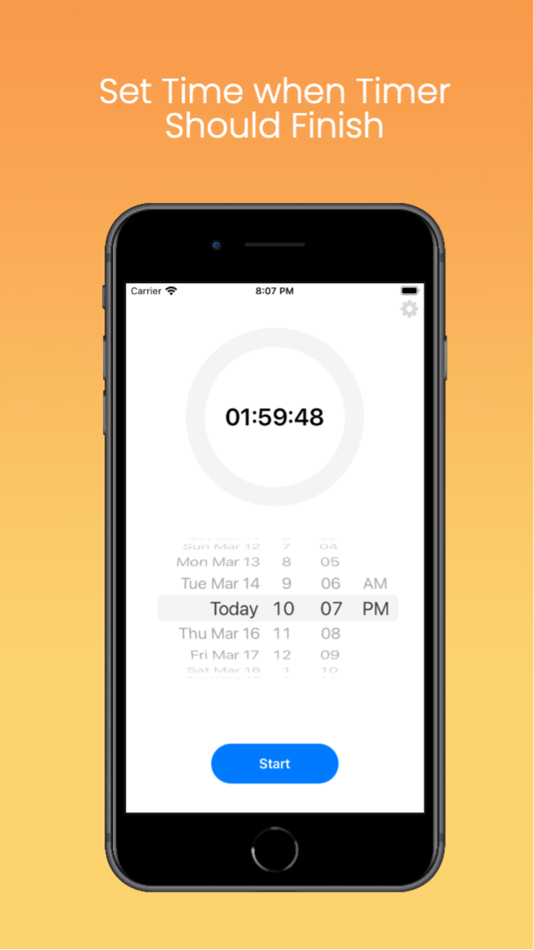 #2. Blue Circle - End Date Timer (iOS) Podle: Lev Lekush