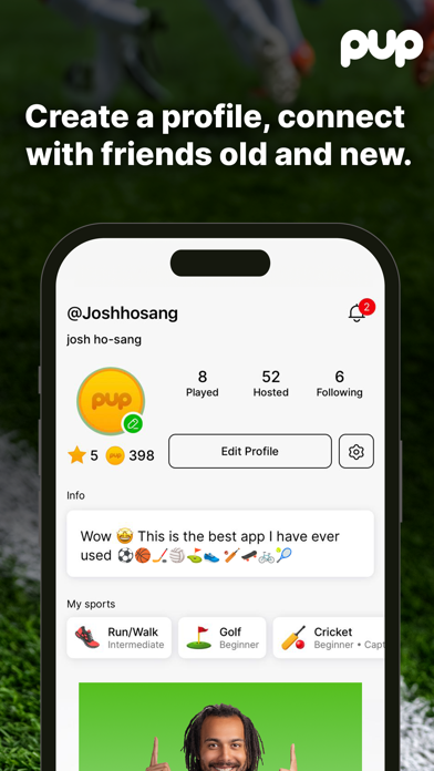 PUP Sports Screenshot