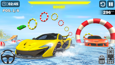 Water Surfing Car Stunt Games Screenshot