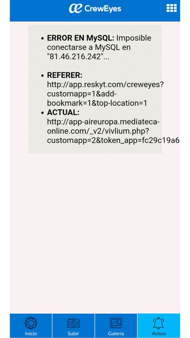 CrewEyes Servicios a bordo Screenshot