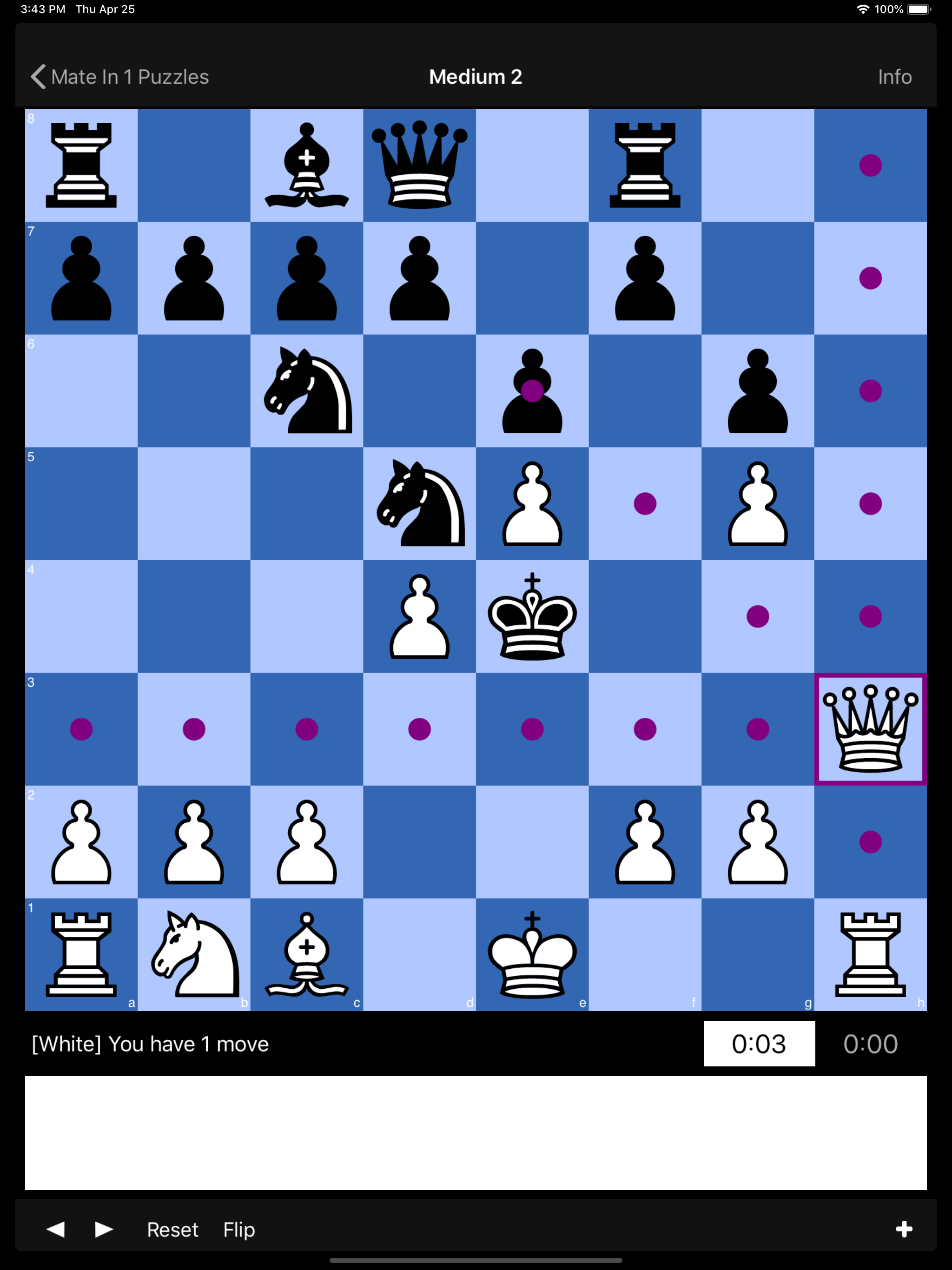 Mate in 1 Chess Puzzles