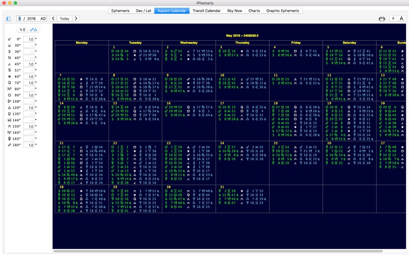 iPhemeris Astrology Screenshot