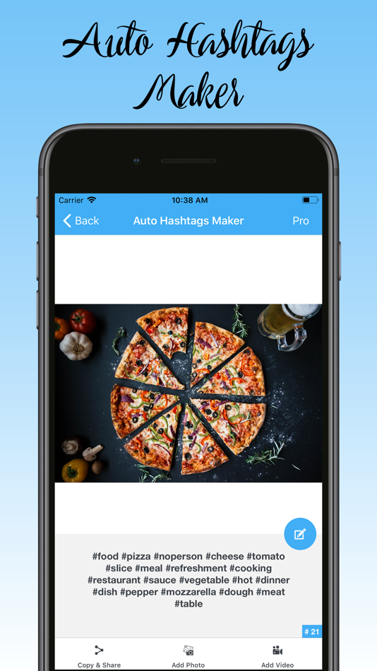 #1. Auto Hashtags Maker (iOS) Podle: Rathod Hardik Atulbhai