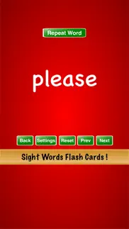sight words flash cards ! iphone screenshot 2