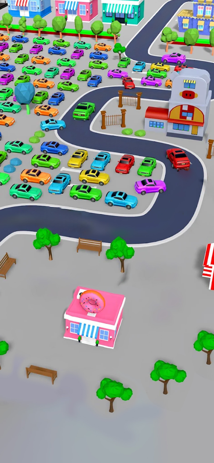 Car Parking Lot Traffic Jam